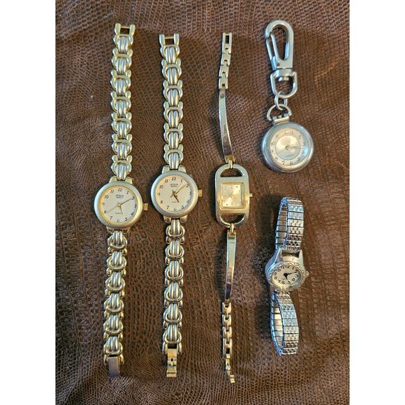 9 WATCHES Bundle Lot Women's As Is DIY Craft Project Untested Steampunk Project - Picture 2 of 9